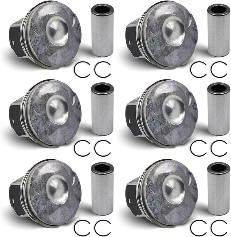 COPACHI 6x Engine Piston Rings LR062617 LR041639 Fits for Jaguar F-Pace XE Land Rover Discovery 2012 2013 2014 2015 2016 2017 2018 3.0L Engines - Image 1